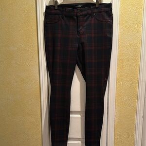 Plaid Skinny Pants